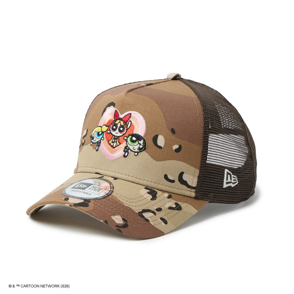 NEW ERA - 9FORTY A-Frame Trucker The Powerpuff Girls HEART DESERT CAMO 【14741732】