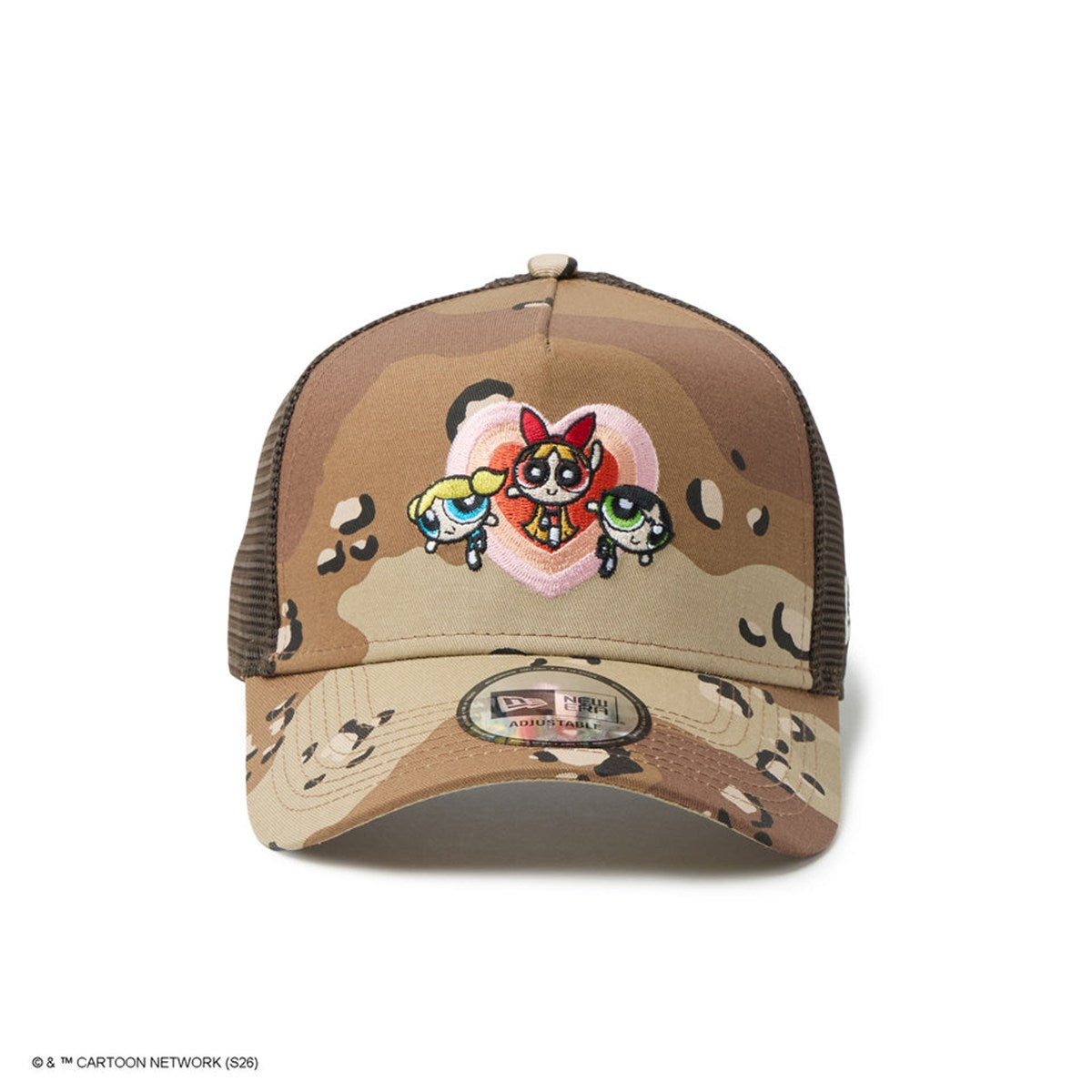 NEW ERA - 9FORTY A-Frame Trucker The Powerpuff Girls HEART DESERT CAMO 【14741732】