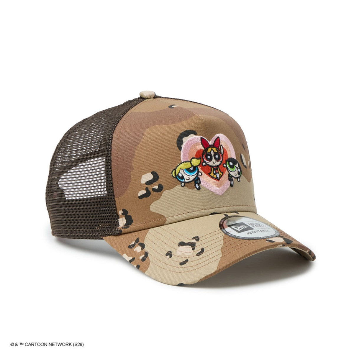 NEW ERA - 9FORTY A-Frame Trucker The Powerpuff Girls HEART DESERT CAMO 【14741732】