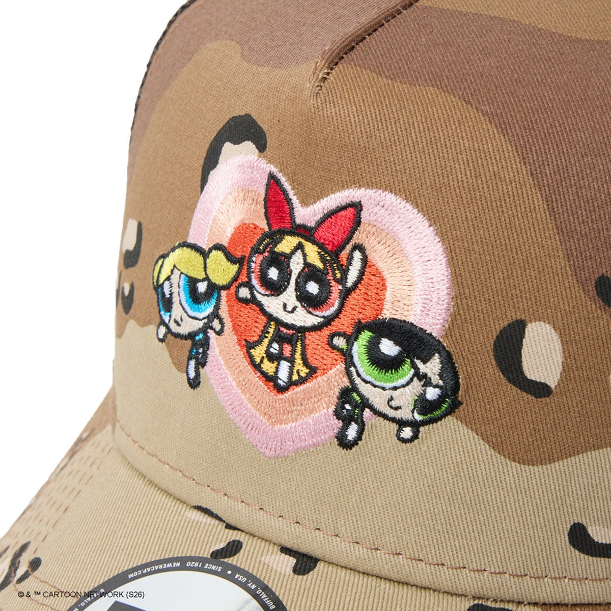 NEW ERA - 9FORTY A-Frame Trucker The Powerpuff Girls HEART DESERT CAMO 【14741732】