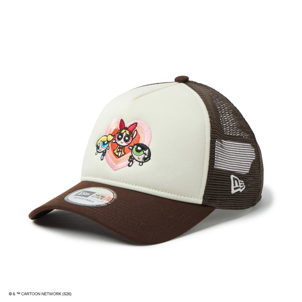 NEW ERA - 9FORTY A-Frame Trucker The Powerpuff Girls CHROME WHITE/BURNTWOOD 【14741733】