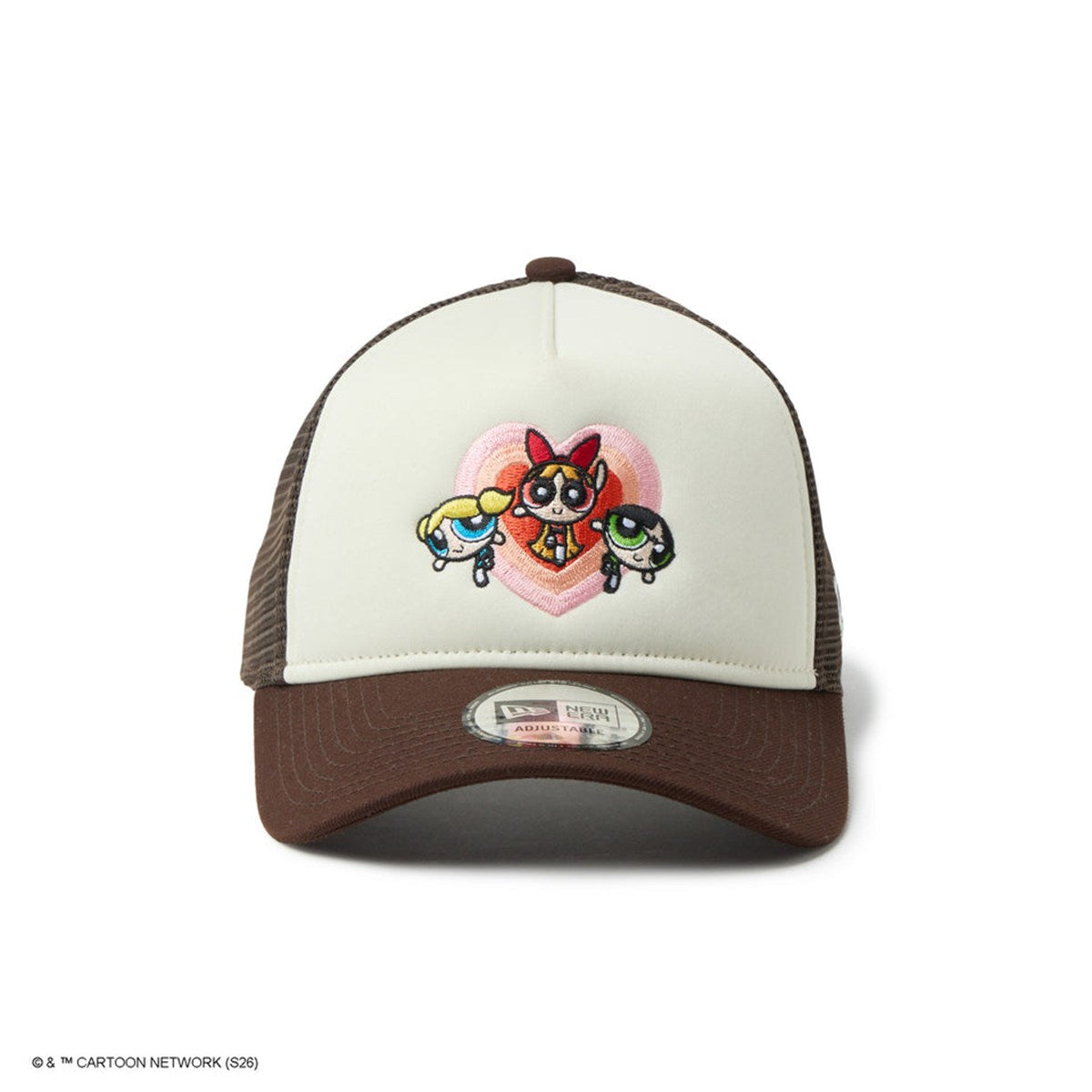 NEW ERA - 9FORTY A-Frame Trucker The Powerpuff Girls CHROME WHITE/BURNTWOOD 【14741733】
