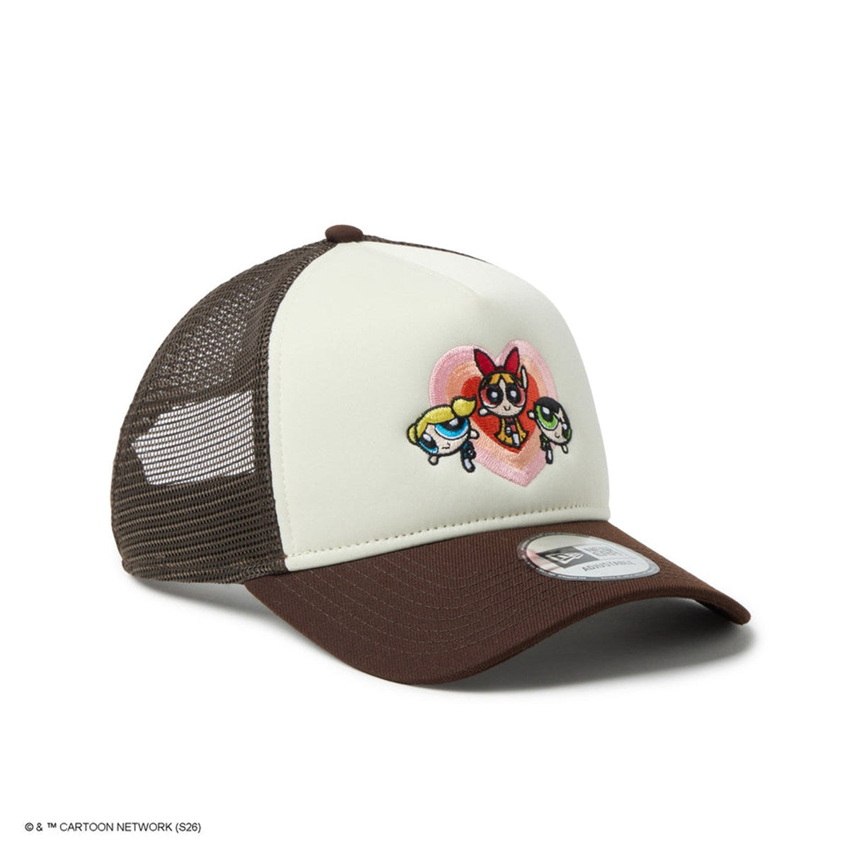 NEW ERA - 9FORTY A-Frame Trucker The Powerpuff Girls CHROME WHITE/BURNTWOOD 【14741733】