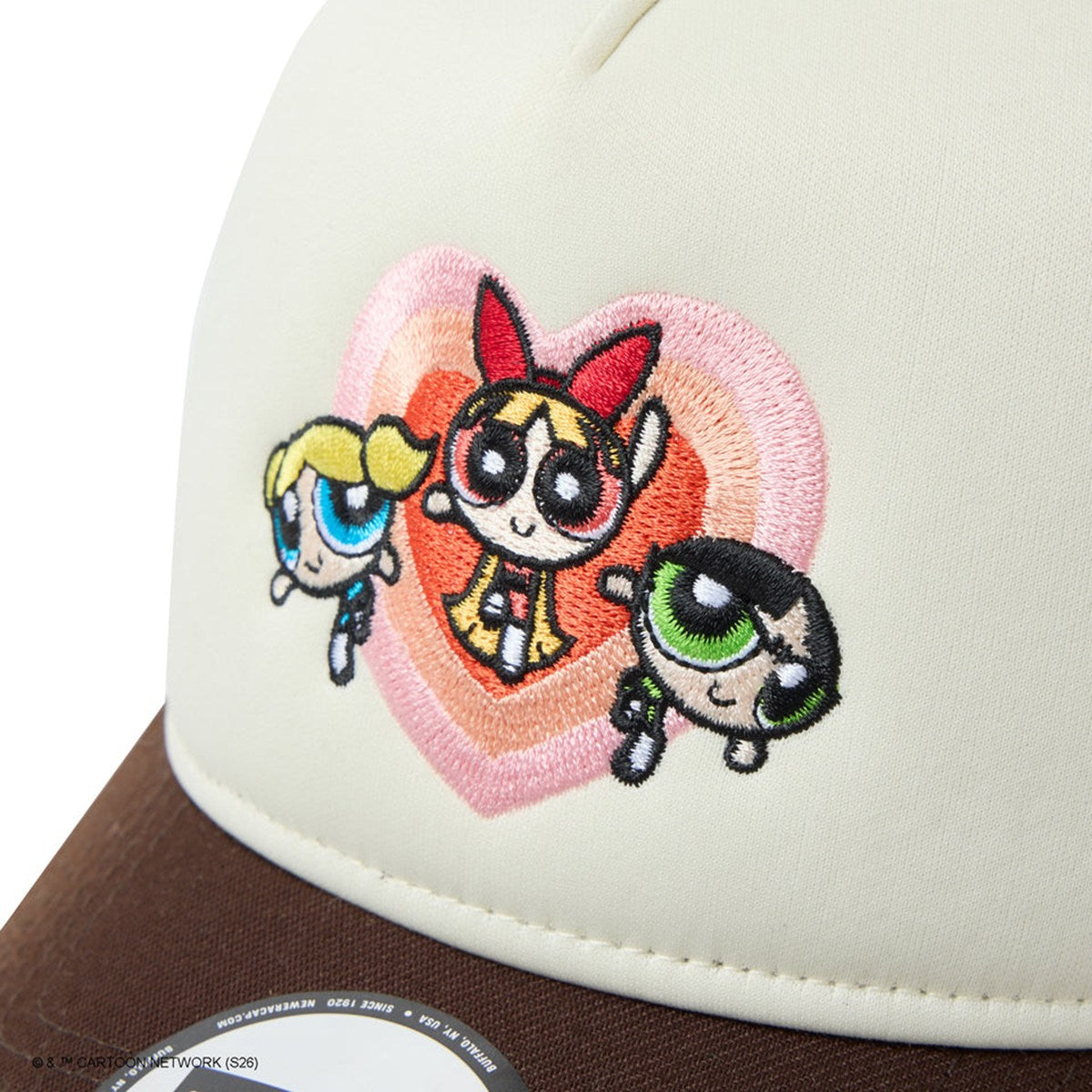 NEW ERA - 9FORTY A-Frame Trucker The Powerpuff Girls CHROME WHITE/BURNTWOOD 【14741733】
