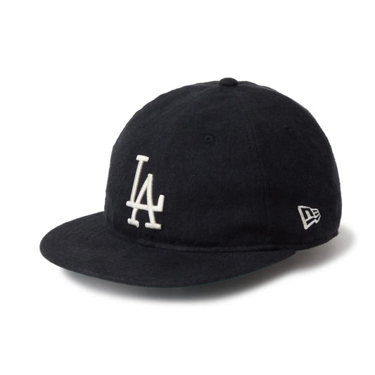 NEW ERA Los Angeles Dodgers - RC 9FIFTY Flat Visor French Linen BLACK 【14744669】
