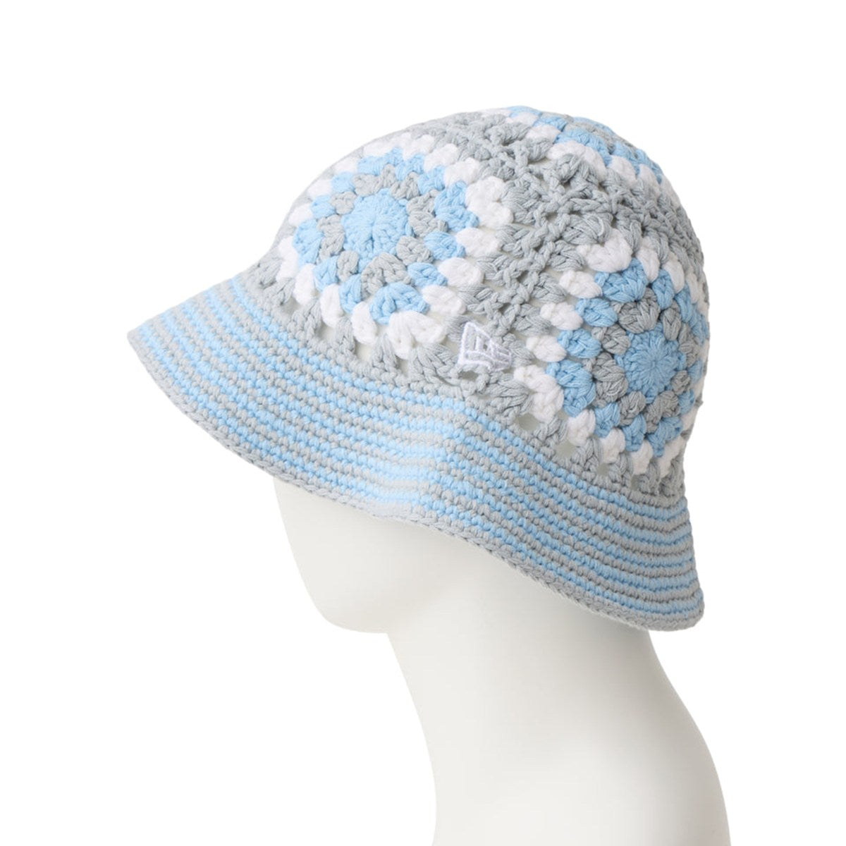 NEW ERA - CROCHET KNIT BLUE/GRAY/WHITE【14744714】