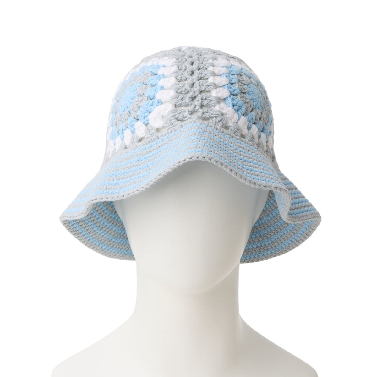 NEW ERA - CROCHET KNIT BLUE/GRAY/WHITE【14744714】