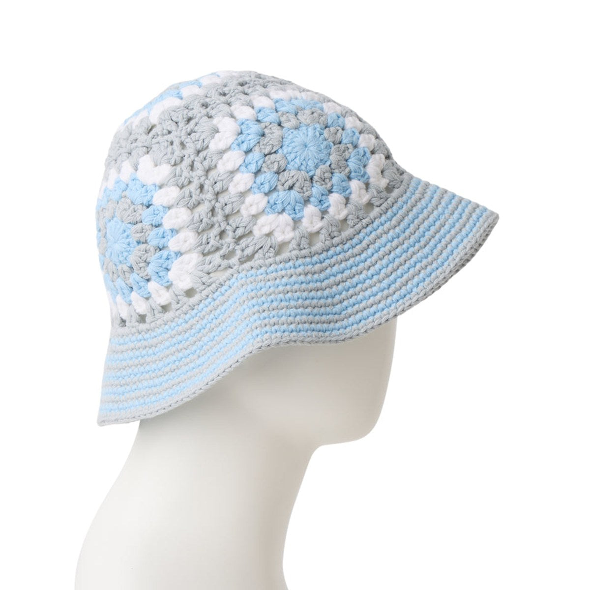 NEW ERA - CROCHET KNIT BLUE/GRAY/WHITE【14744714】