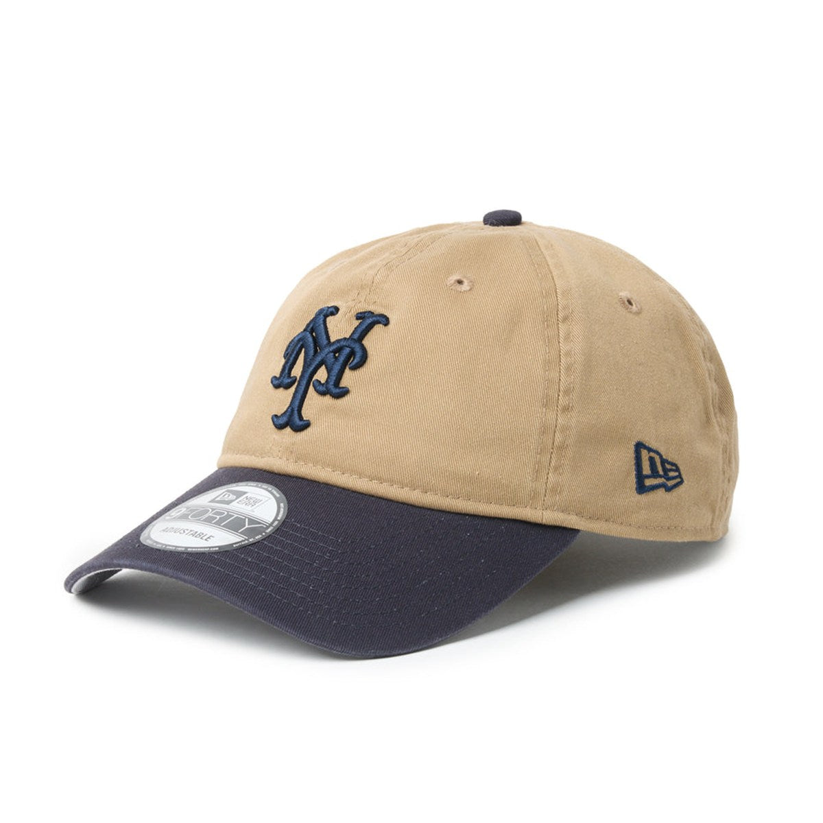 NEW ERA New York Mets - 9FORTY MLB Unstructured KHAKI/NAVY 【14744834】
