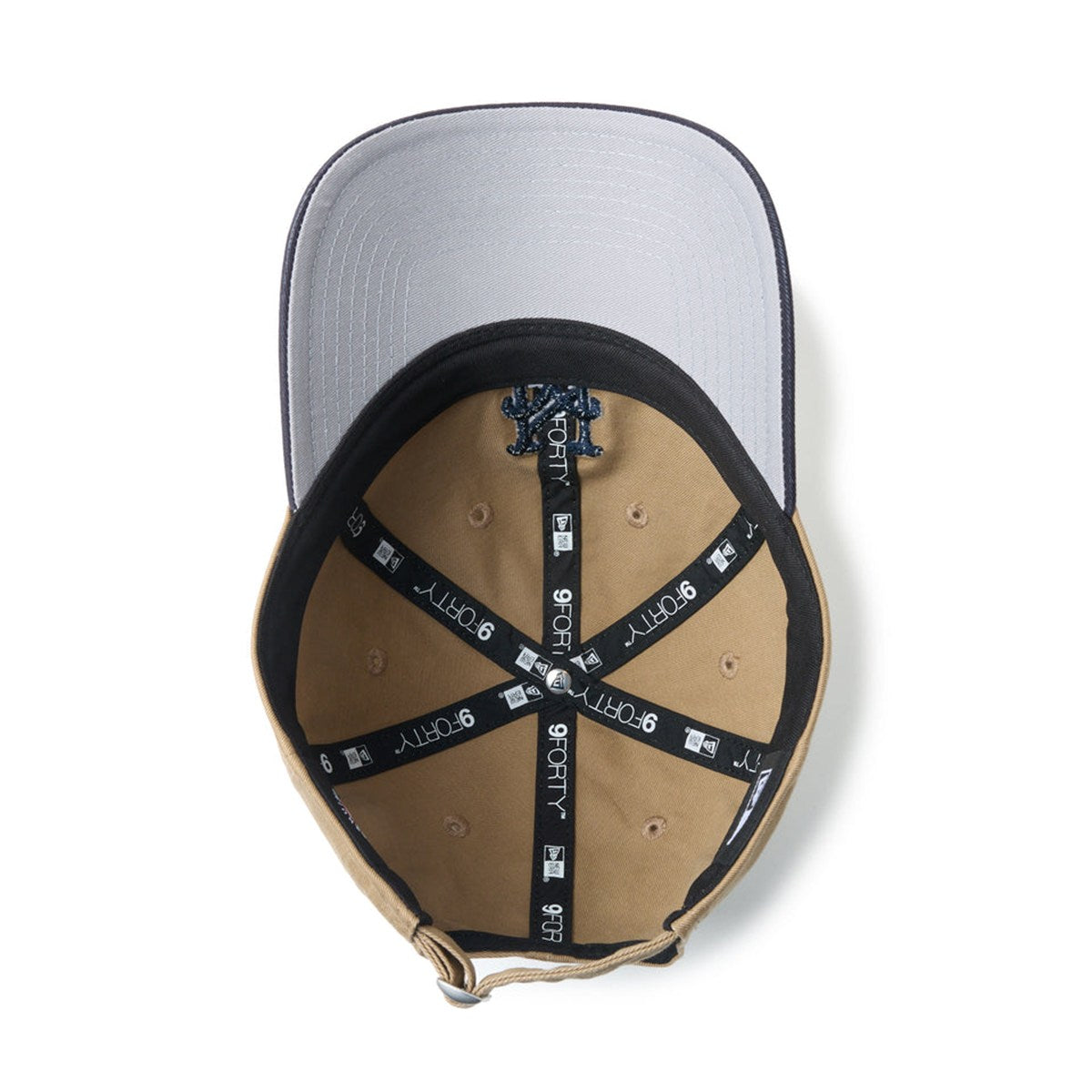 NEW ERA New York Mets - 9FORTY MLB Unstructured KHAKI/NAVY 【14744834】