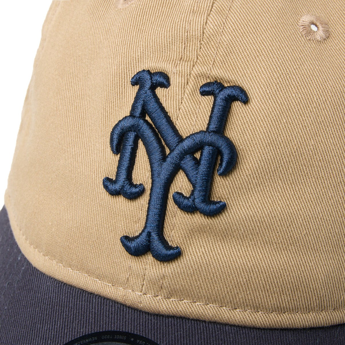 NEW ERA New York Mets - 9FORTY MLB Unstructured KHAKI/NAVY 【14744834】