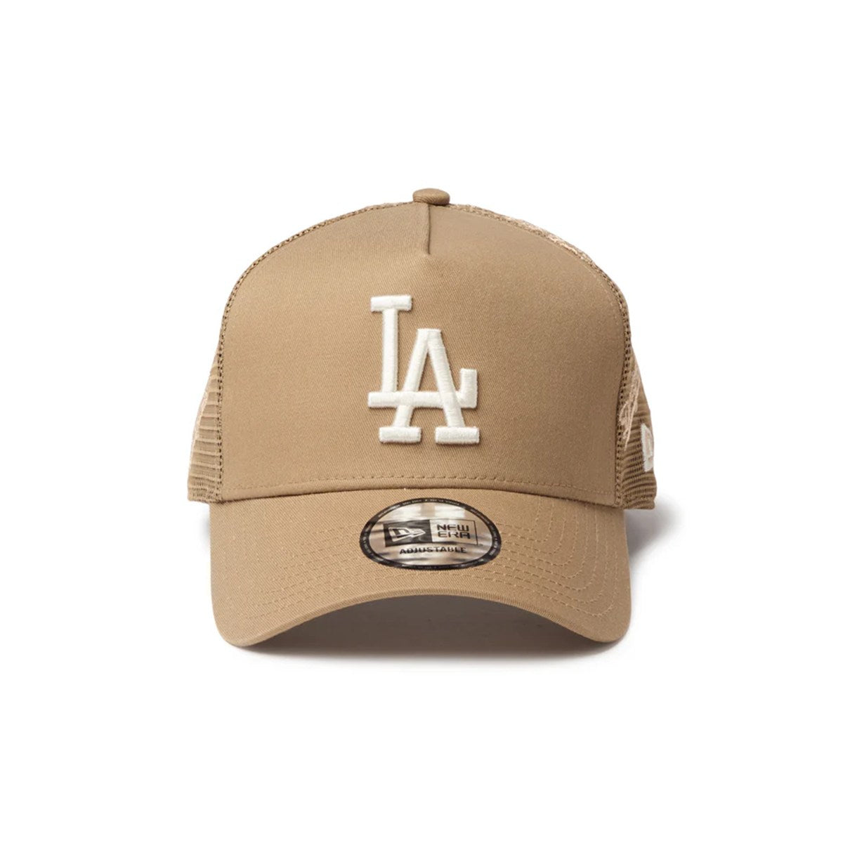 NEW ERA - Los Angeles Dodgers 9FORTY A-Frame MLB Embroidered Mesh KHAKI 【14744916】
