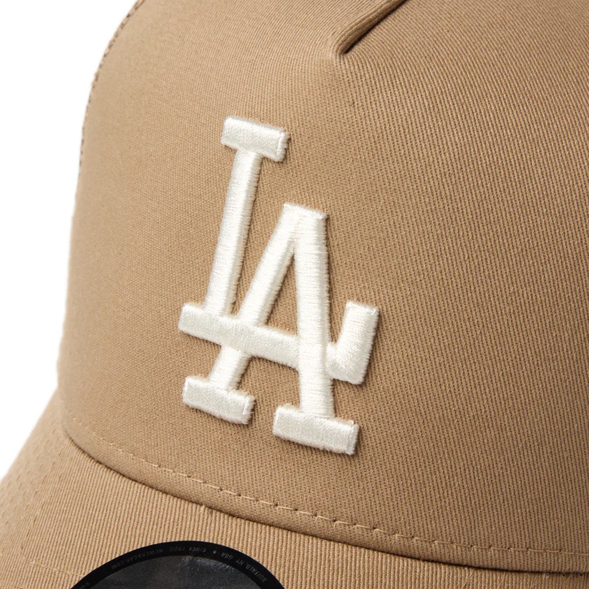 NEW ERA - Los Angeles Dodgers 9FORTY A-Frame MLB Embroidered Mesh KHAKI 【14744916】