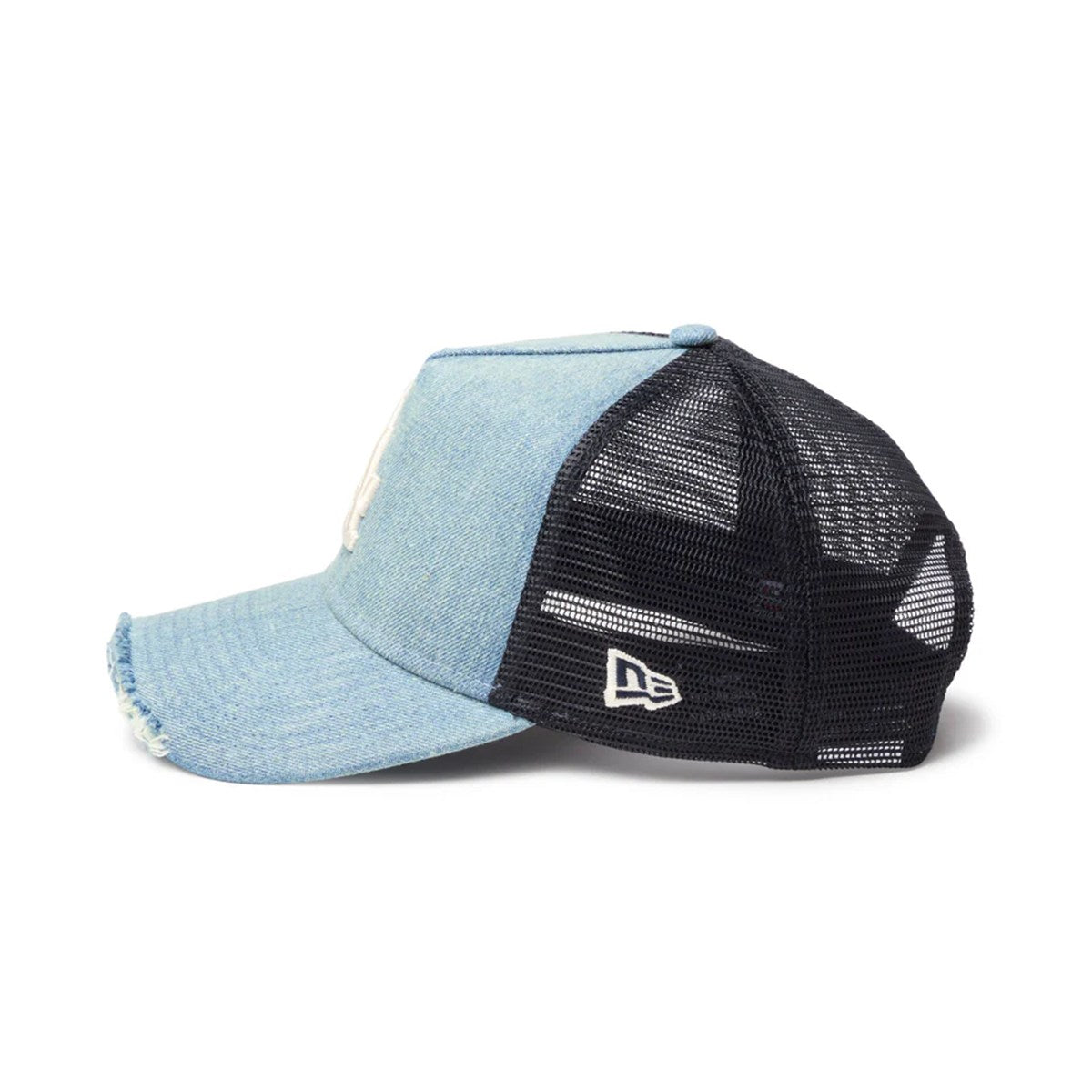 NEW ERA Los Angeles Dodgers - 9FORTY A-Frame MLB Damaged Denim WASHED DENIM 【14744918】