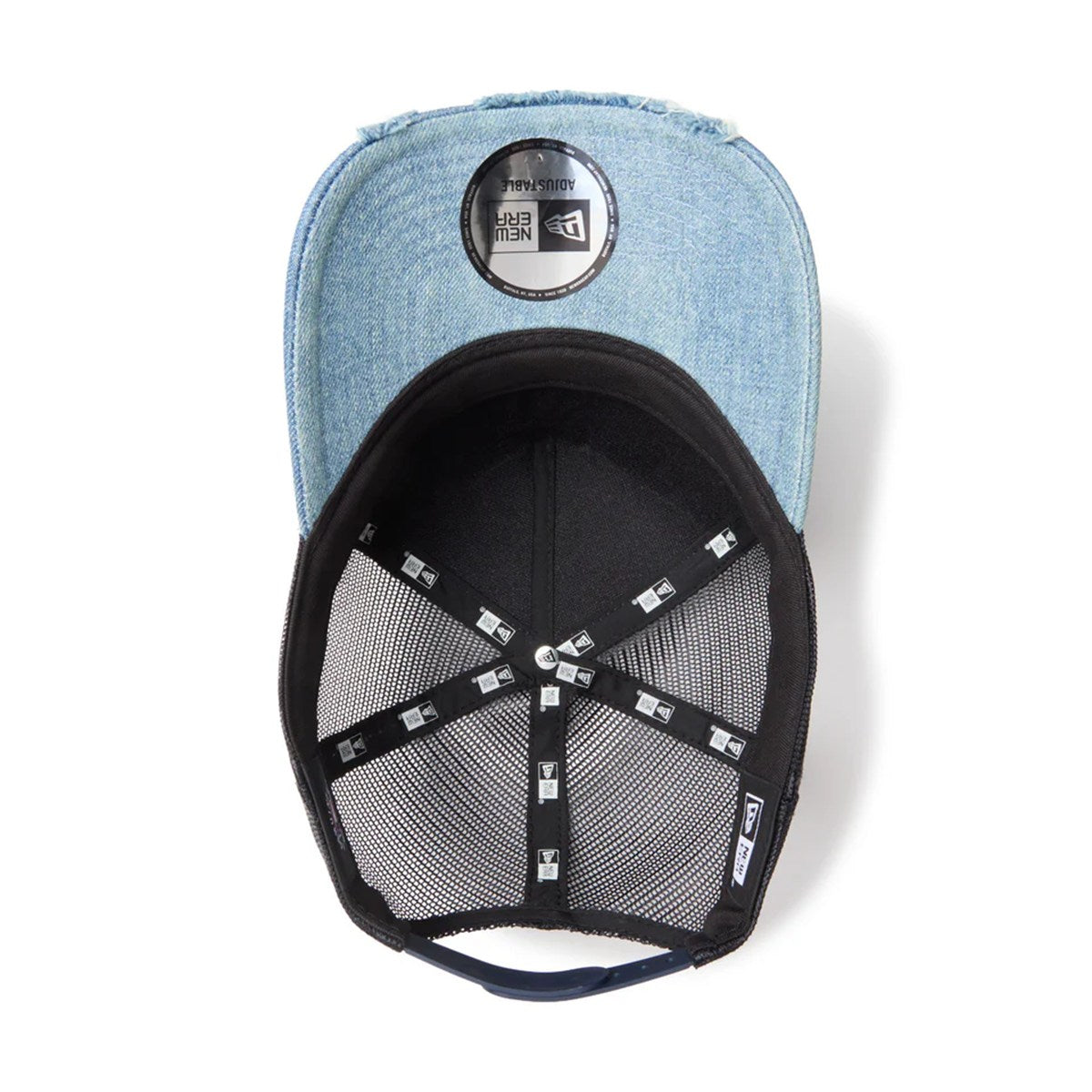 NEW ERA Los Angeles Dodgers - 9FORTY A-Frame MLB Damaged Denim WASHED DENIM 【14744918】
