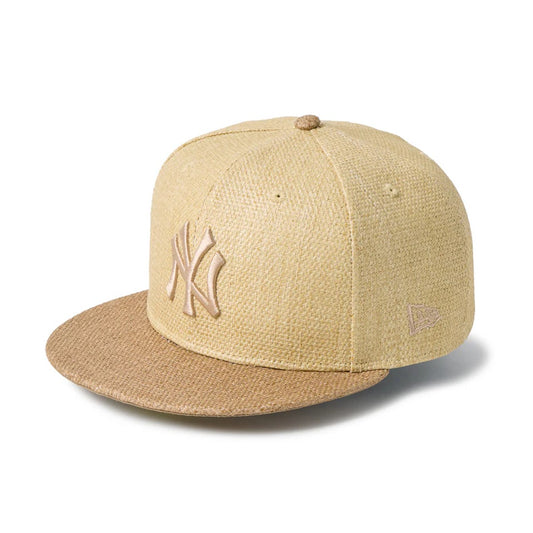 NEW ERA - New York Yankees 59FIFTY Paper Straw NATURAL/KHAKI【14745147】