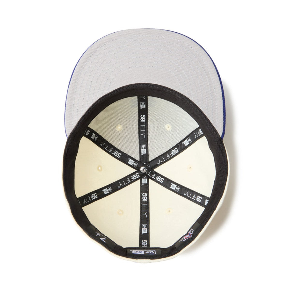 NEW ERA Los Angeles Dodgers - 59FIFTY 59FIFTY MLB Upside Down CHROME WHITE/DARK ROYAL 【14745160】
