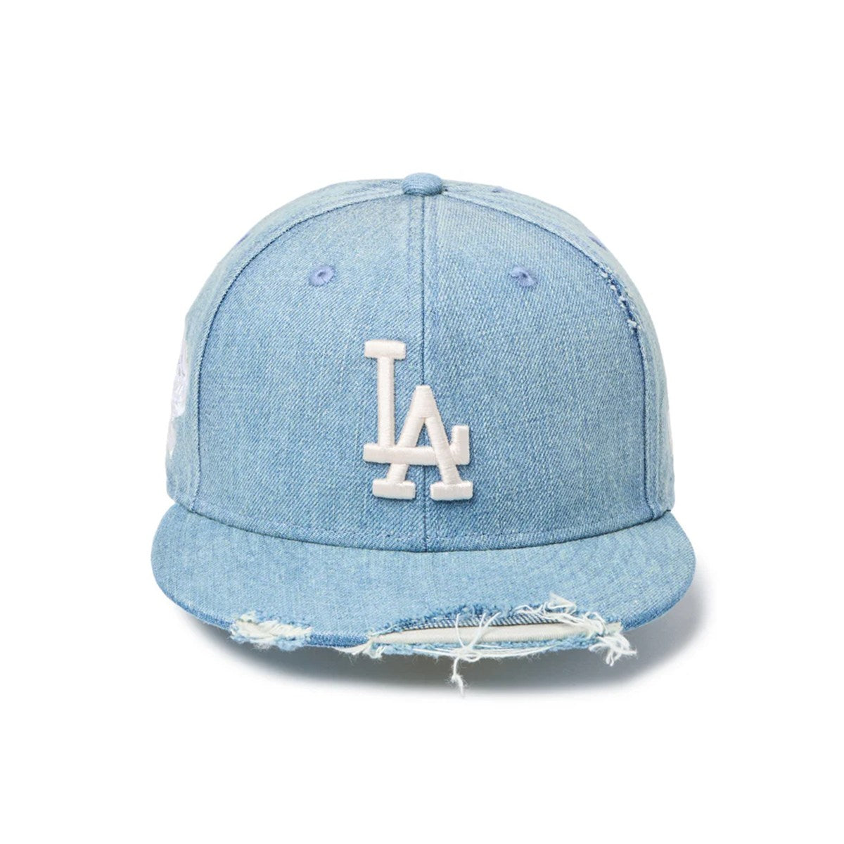 NEW ERA Los Angeles Dodgers - 59FIFTY MLB Damaged Denim WASHED DENIM【14745174】