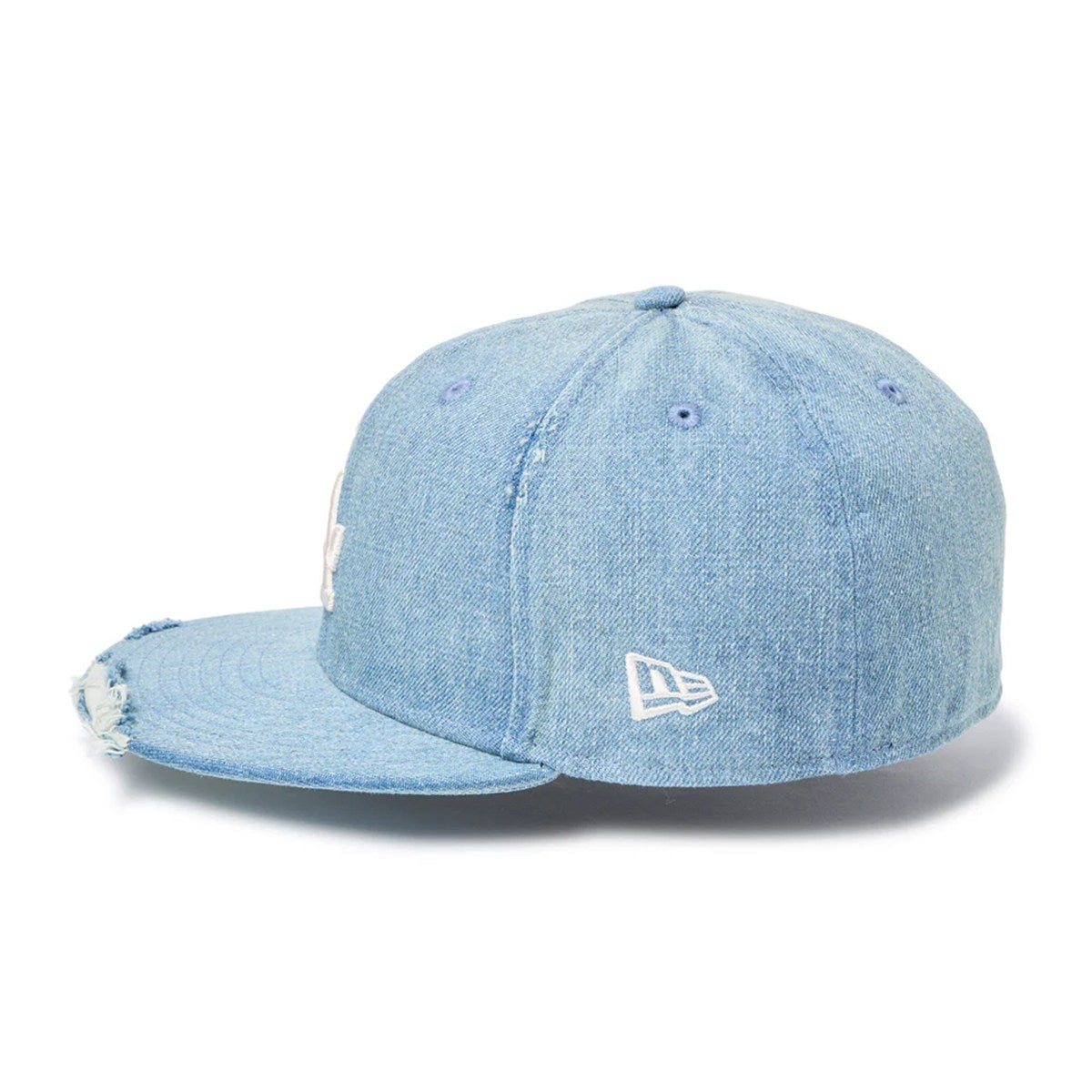 NEW ERA Los Angeles Dodgers - 59FIFTY MLB Damaged Denim WASHED DENIM【14745174】