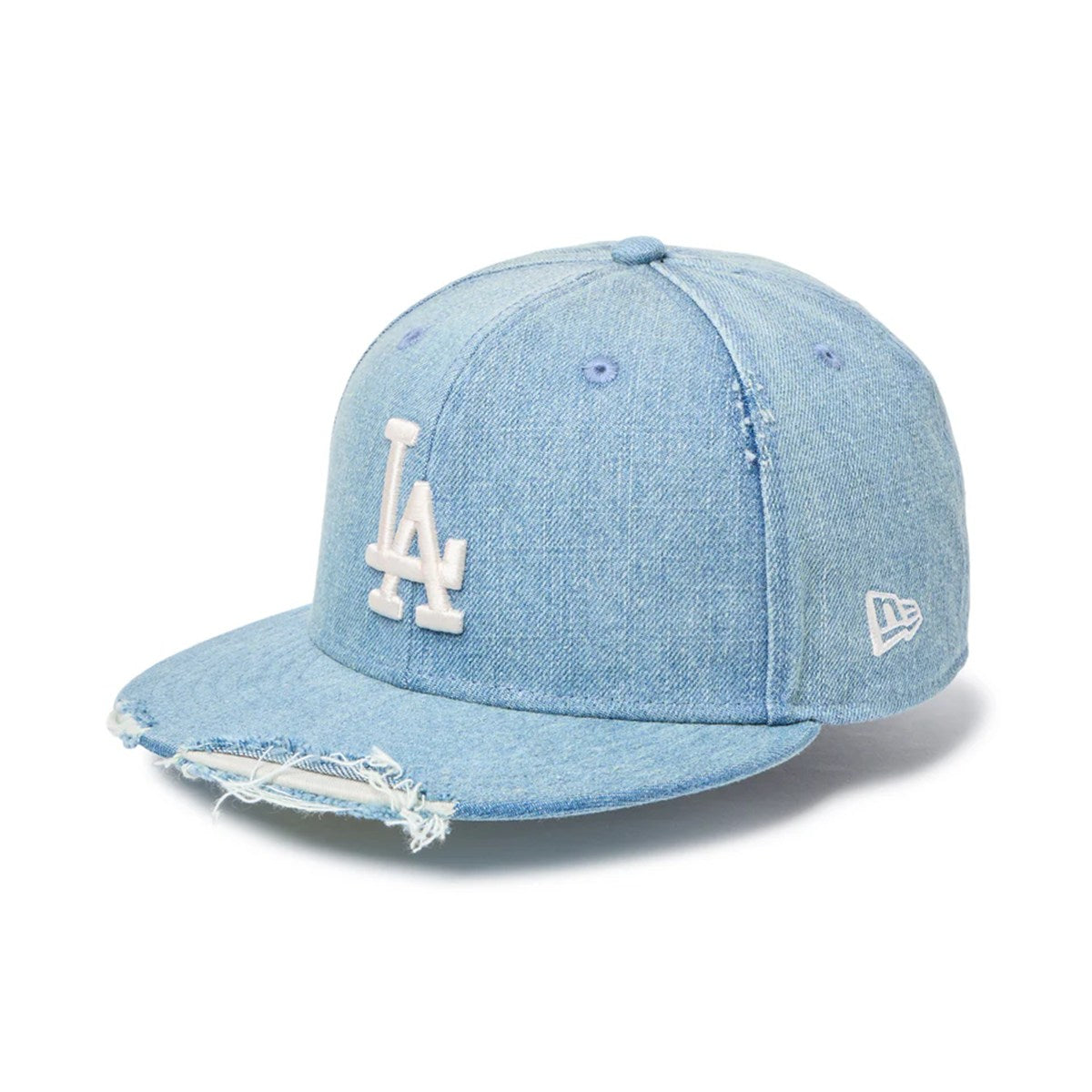 NEW ERA Los Angeles Dodgers - 59FIFTY MLB Damaged Denim WASHED DENIM【14745174】