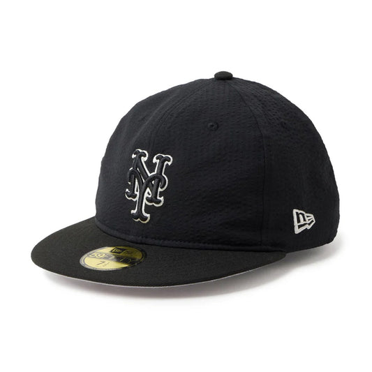 NEW ERA New York Mets - 59FIFTY Soft Buckram MLB Seersucker BLACK 【14745187】