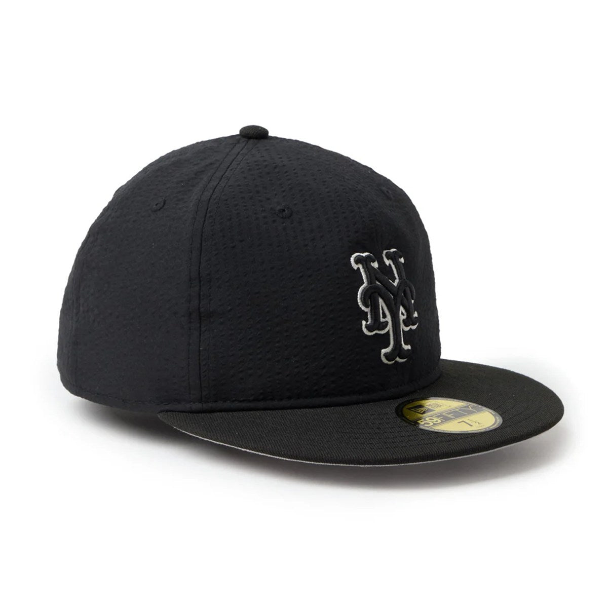NEW ERA New York Mets - 59FIFTY Soft Buckram MLB Seersucker BLACK 【14745187】
