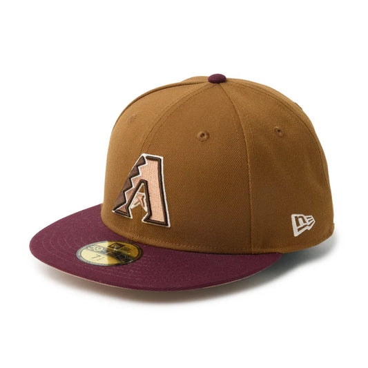NEW ERA Arizona Diamondbacks - 59FIFTY Mocha Mousse Toasted Peanuts/Frosted Burgundy 【14745192】