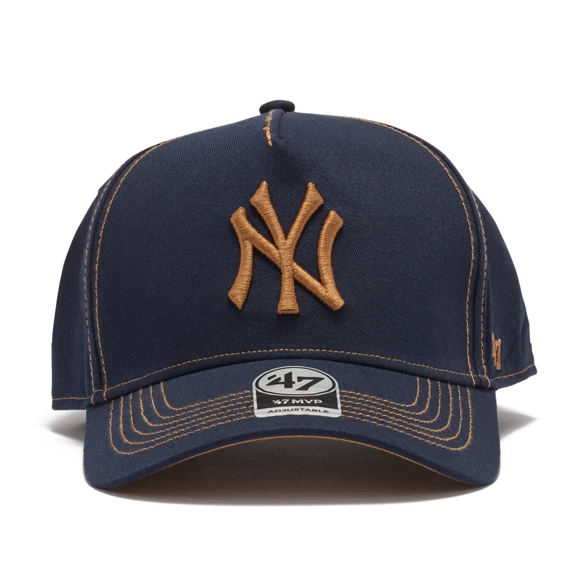 ’47 BRAND New York Yankees - MVP Contrast Stitch NAVY 【14751363 47A B-CONDT17GWS-NY】