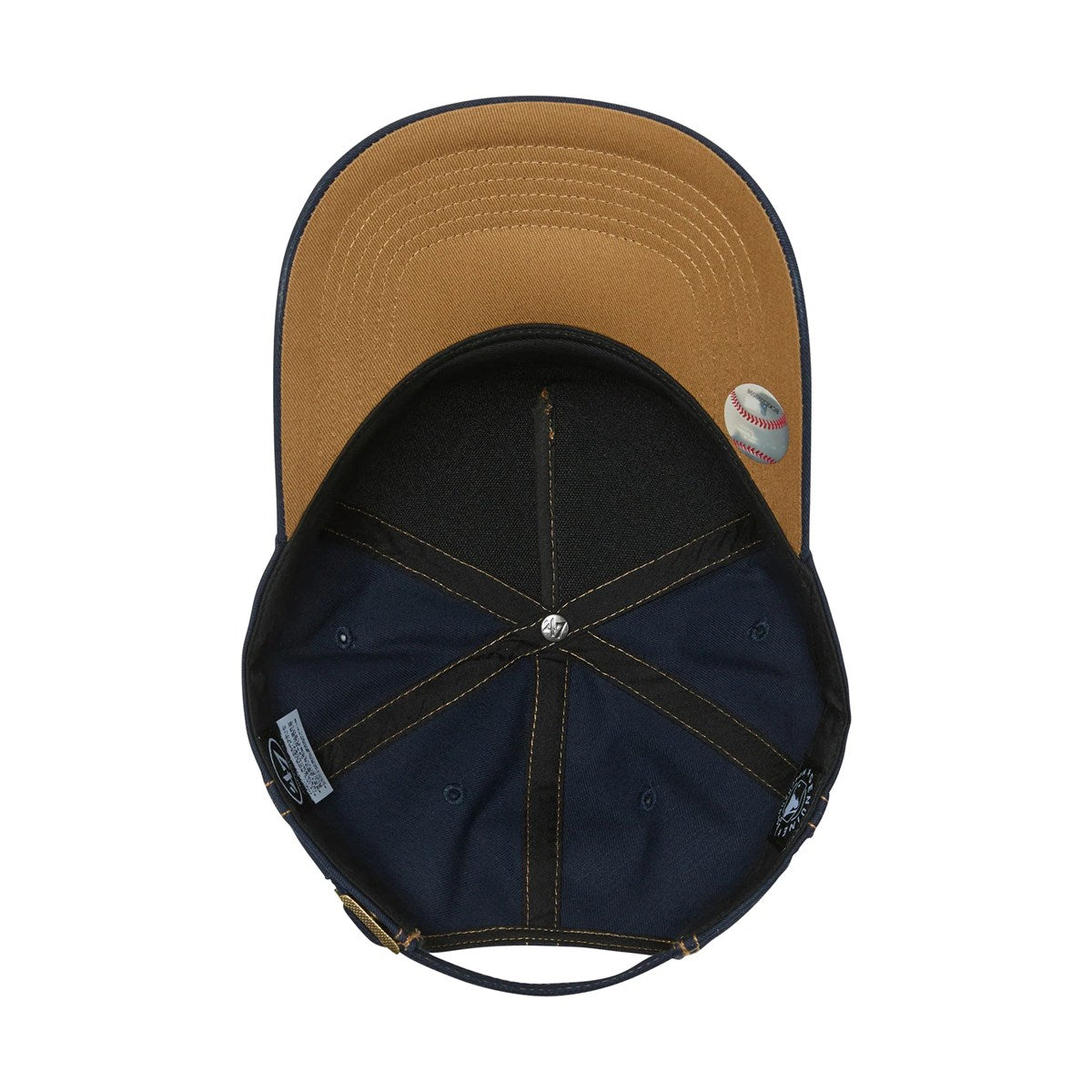 ’47 BRAND New York Yankees - MVP Contrast Stitch NAVY 【14751363 47A B-CONDT17GWS-NY】