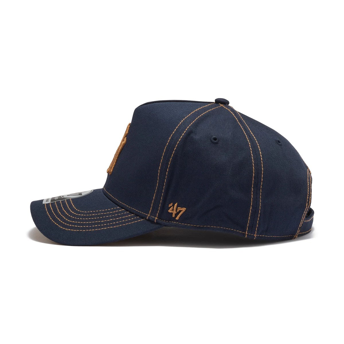 ’47 BRAND New York Yankees - MVP Contrast Stitch NAVY 【14751363 47A B-CONDT17GWS-NY】