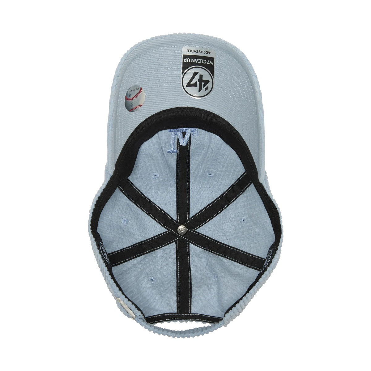 ’47 BRAND Los Angeles Dodgers - CLEAN UP Mellow Corduroy MIST BLUE 【14858214 47A B-MLOWC12C4S-Q1】
