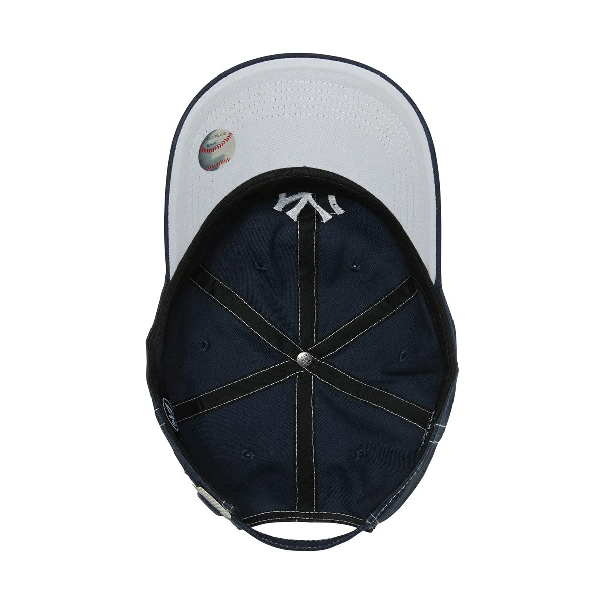 ’47 BRAND New York Yankees - CLEAN UP Contrast Stitch NAVY【14858223 47A B-CONCU17GWS-NY】