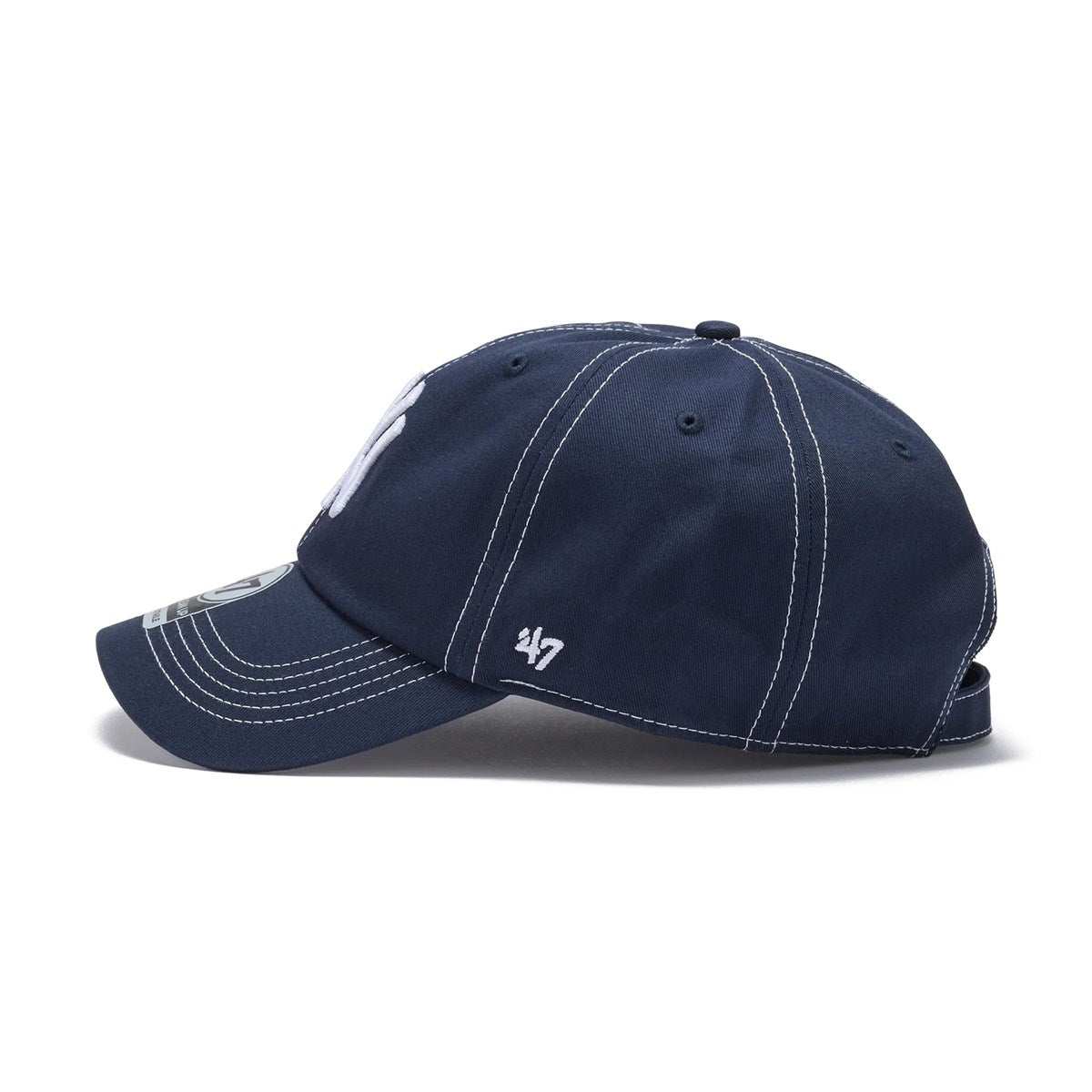 ’47 BRAND New York Yankees - CLEAN UP Contrast Stitch NAVY【14858223 47A B-CONCU17GWS-NY】