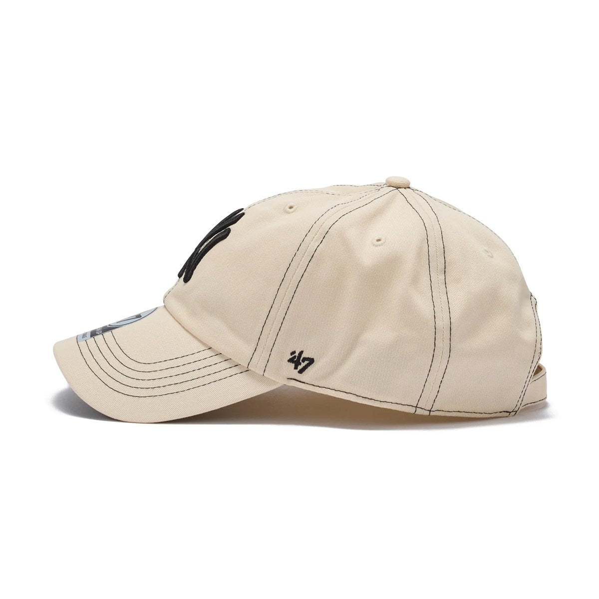 ’47 BRAND New York Yankees - CLEAN UP Contrast Stitch BEIGE 【14858224 47A B-CONCU17GWS-NT】