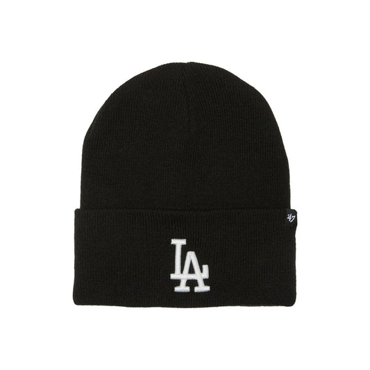 ’47 BRAND Los Angeles Dodgers - CUFF KNIT Haymaker BLACK【14858225 47A B-HYMKR12ACE-BKO】