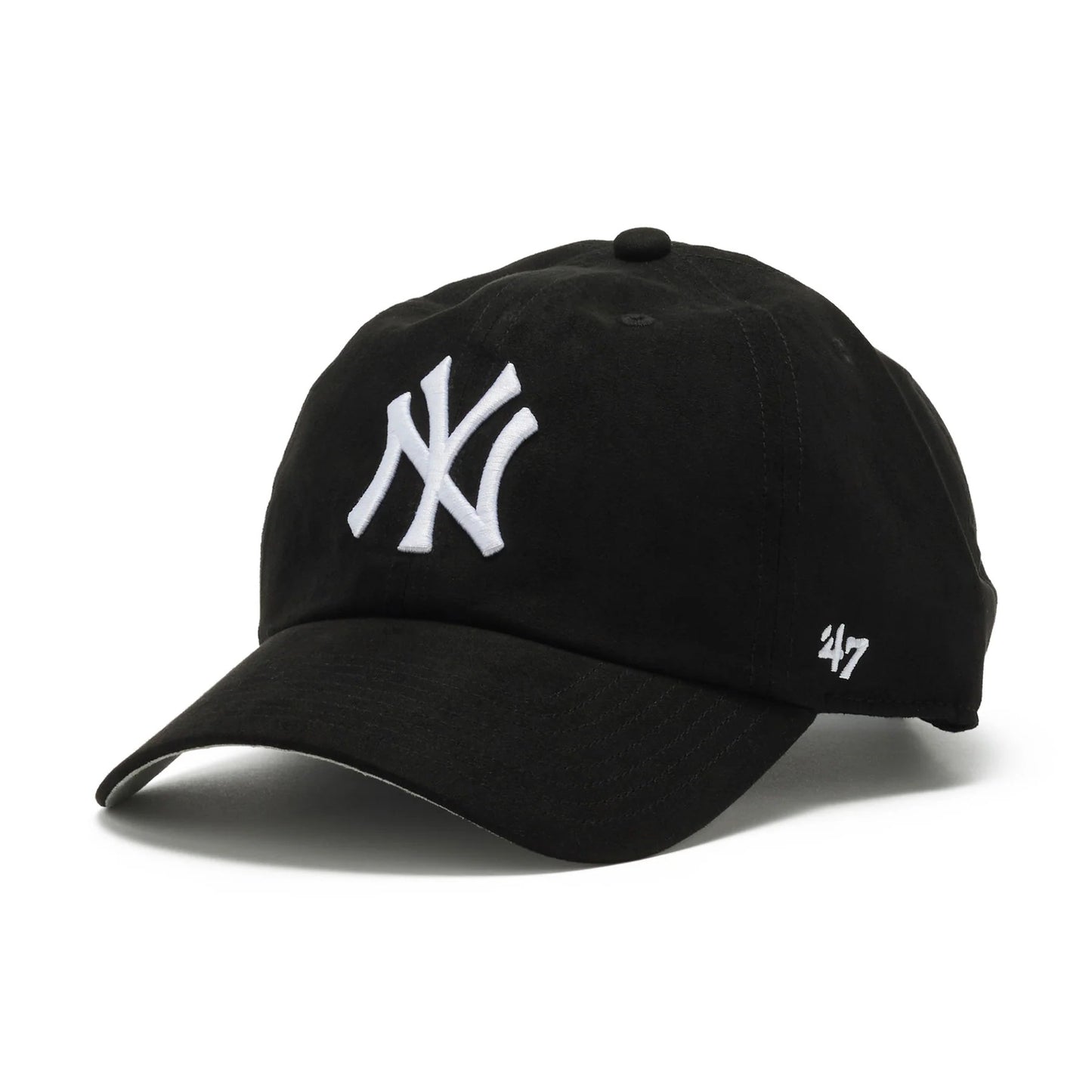 ’47 BRAND New York Yankees - CLEAN UP Ballpark Suede BLACK 【14858249 47A B-BPSDE17USS-BK】