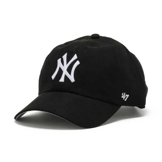 ’47 BRAND New York Yankees - CLEAN UP Ballpark Suede BLACK 【14858249 47A B-BPSDE17USS-BK】