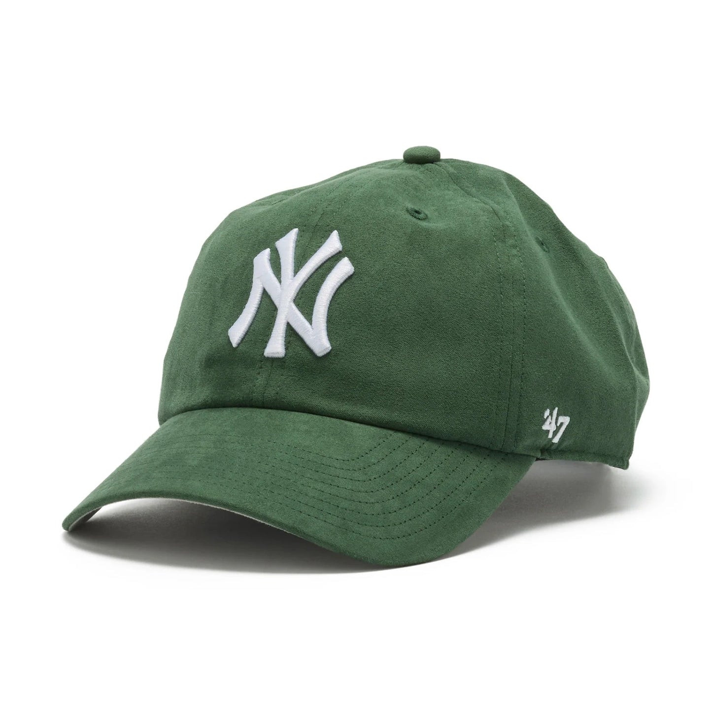 ’47 BRAND New York Yankees - CLEAN UP Ballpark Suede D.GREEN 【14858250 47A B-BPSDE17USS-DG】