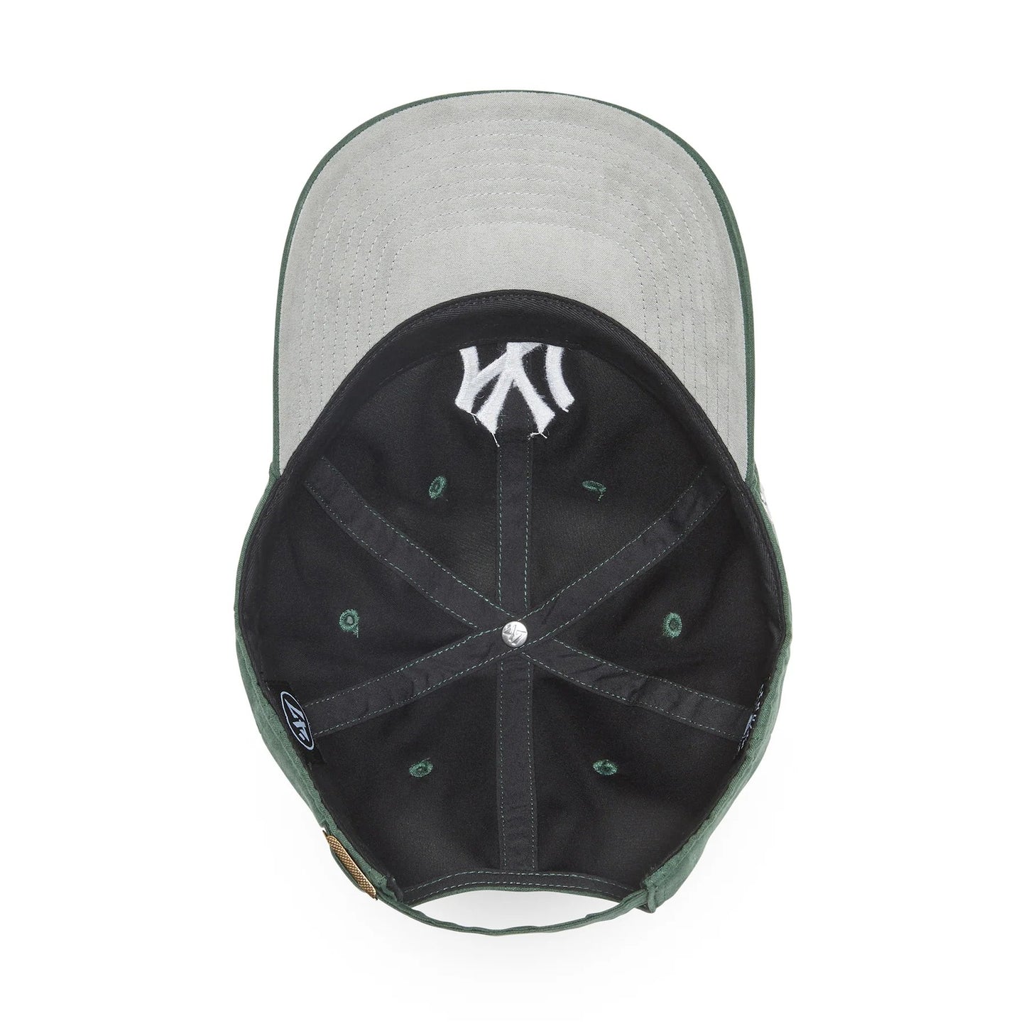’47 BRAND New York Yankees - CLEAN UP Ballpark Suede D.GREEN 【14858250 47A B-BPSDE17USS-DG】