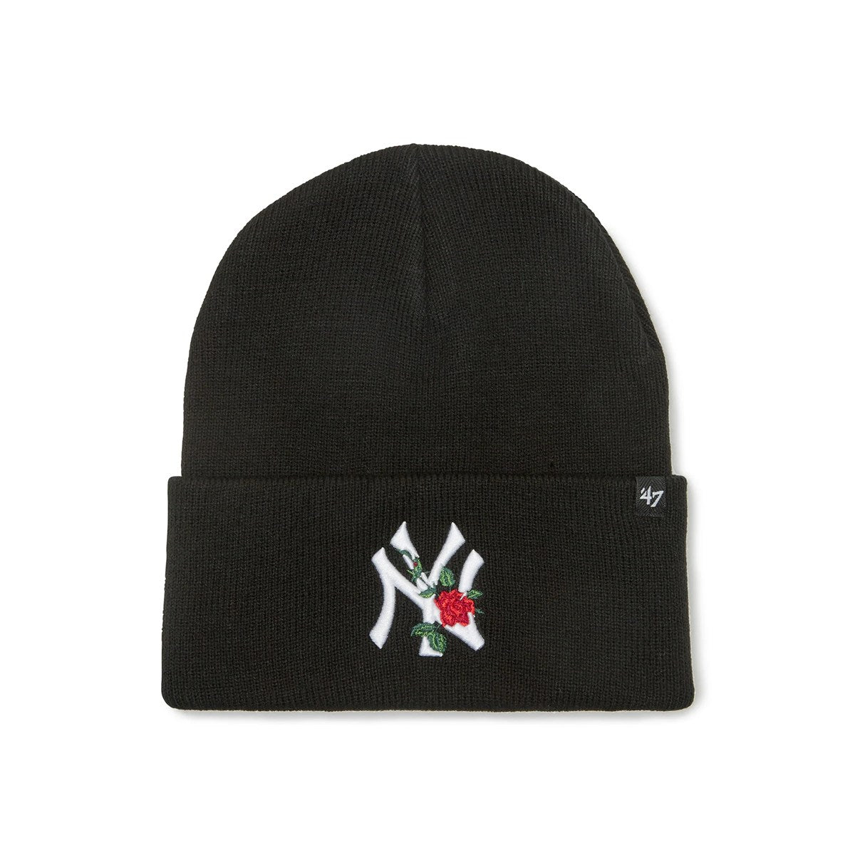 ’47 BRAND New York Yankees - CUFF KNIT Thorn BLACK 【14858254 47A B-THRNK17ACE-BK】