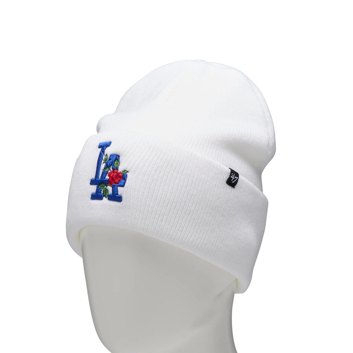 ’47 BRAND Los Angeles Dodgers - CUFF KNIT Thorn WHITE【14858256 47A B-THRNK12ACE-WH】