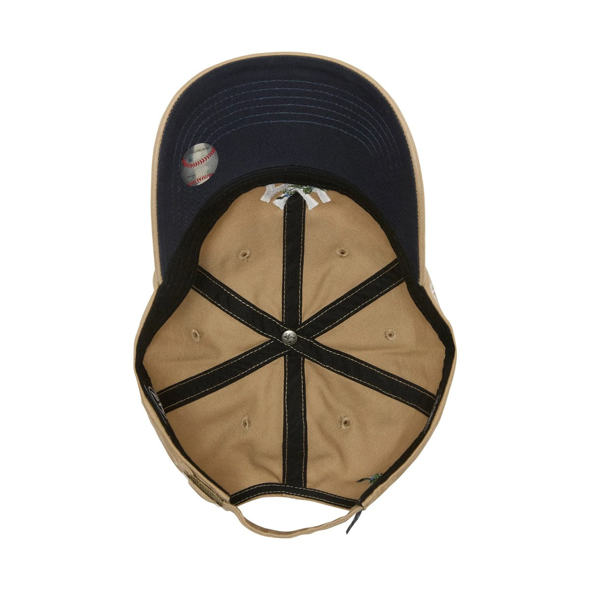 ’47 BRAND New York Yankees - CLEAN UP With Icon KHAKI【14858259 47A B-THRNC17GWS-KHB】