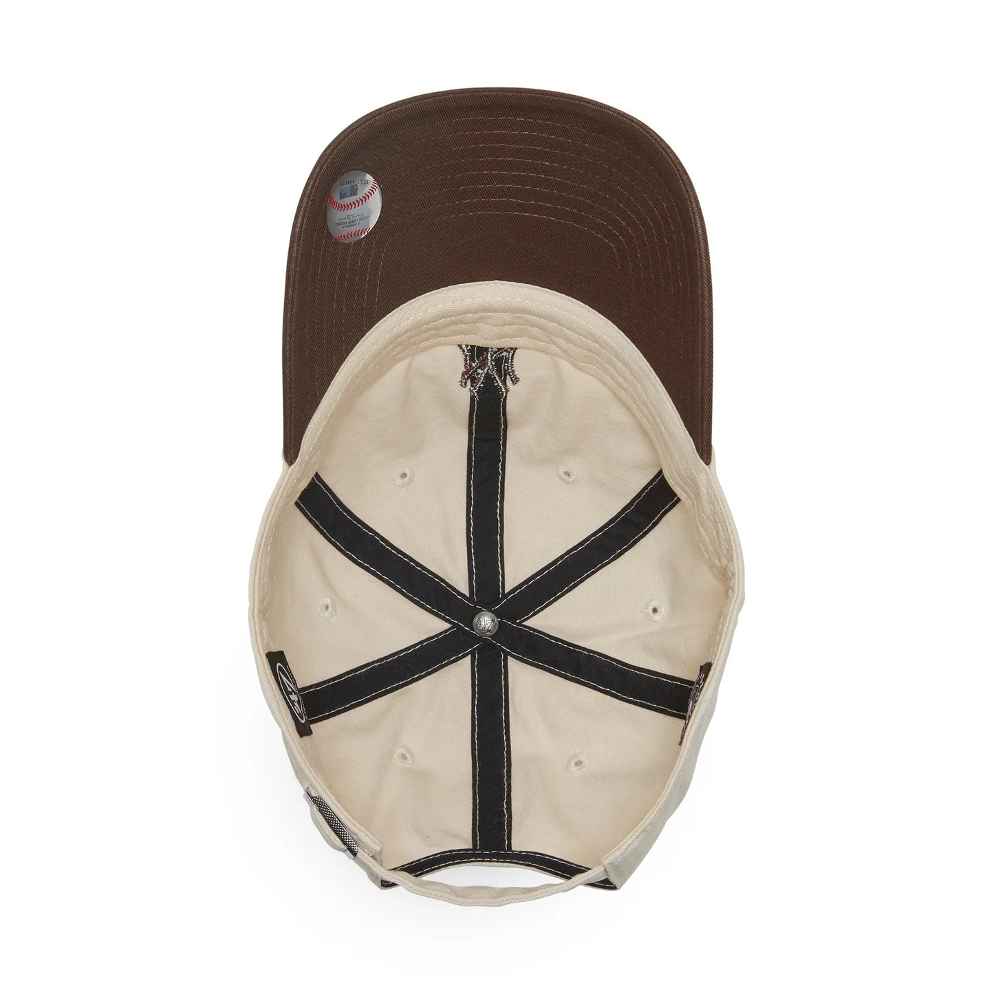 ’47 BRAND New York Yankees - BASE RUNNER TWO TONE NATURAL/BROWN 【14858278 47A B-BSRTT17GWS-NTE】