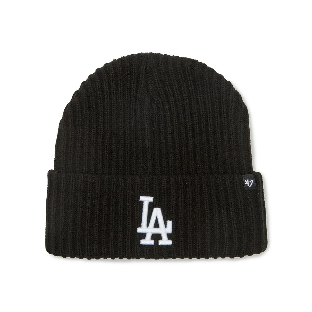 ’47 BRAND Los Angeles Dodgers - CUFF KNIT Harbor BLACK 【14858283 47A B-HRBRC12ACE-BKA】