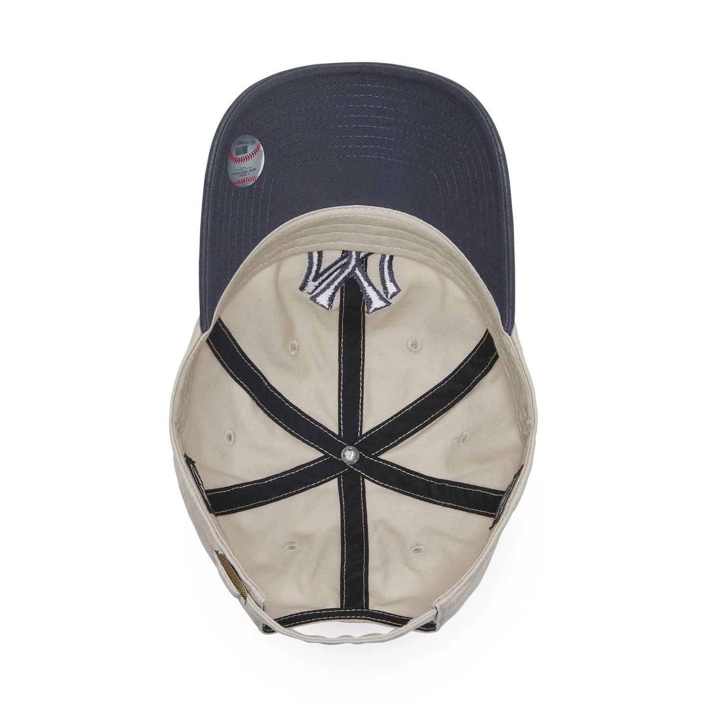 ’47 BRAND New York Yankees - CLEAN UP Cooperstown BONE/NAVY【14858290 47A BCPTN-NLTRG17GWS-BN11】