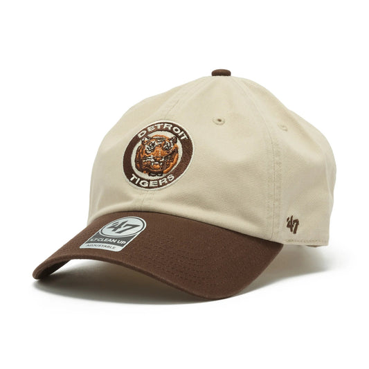 ’47 BRAND Detroit Tigers - CLEAN UP Cooperstown BONE/BROWN 【14858292 47A BCPTN-NLTRG09GWS-BN64】
