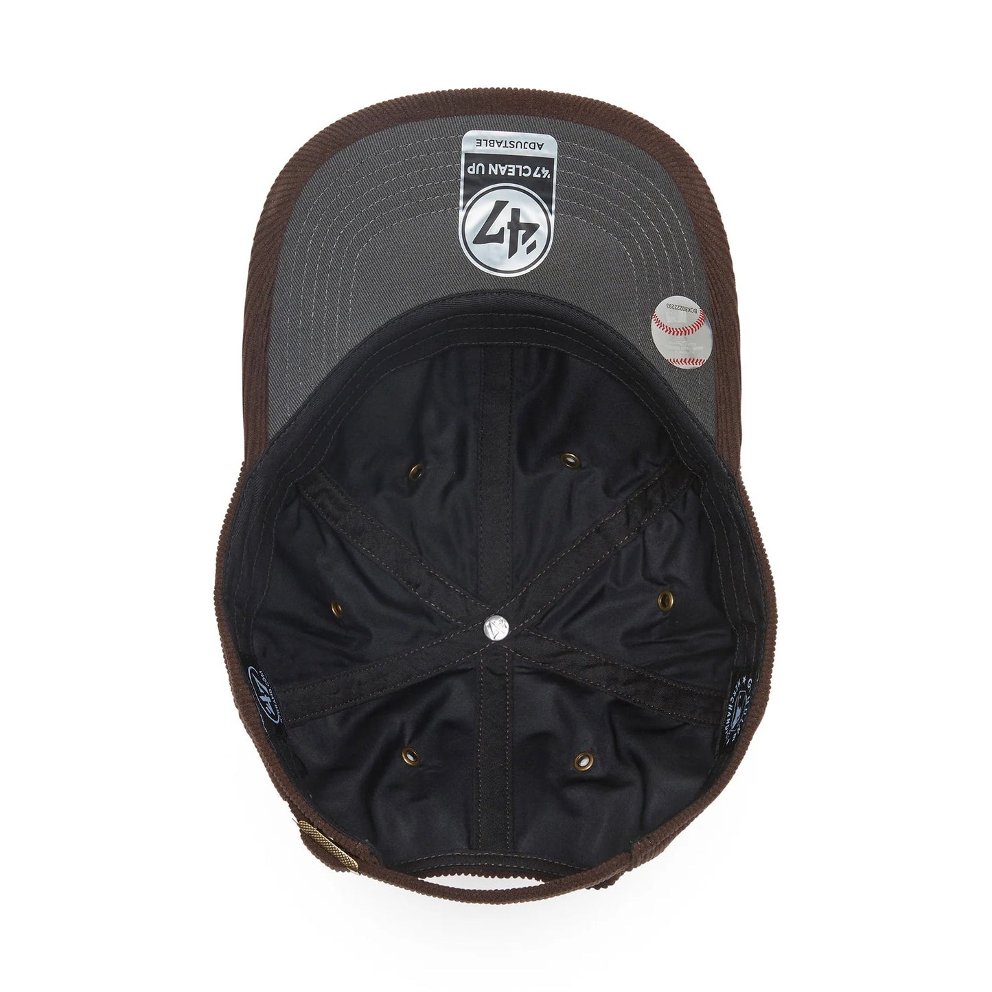 ’47 BRAND San Diego Padres - CLEAN UP Thin Cord BROWN 【14858294 47A B-TCDCU21IWS-BW】