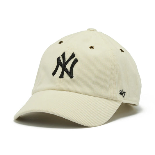 ’47 BRAND New York Yankees - CLEAN UP Thin Cord SAND STONE 【14858295 47A B-TCDCU17IWS-SSA】