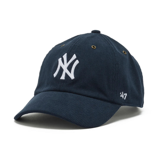 ’47 BRAND New York Yankees - CLEAN UP Thin Cord NAVY 【14858296 47A B-TCDCU17IWS-NY】