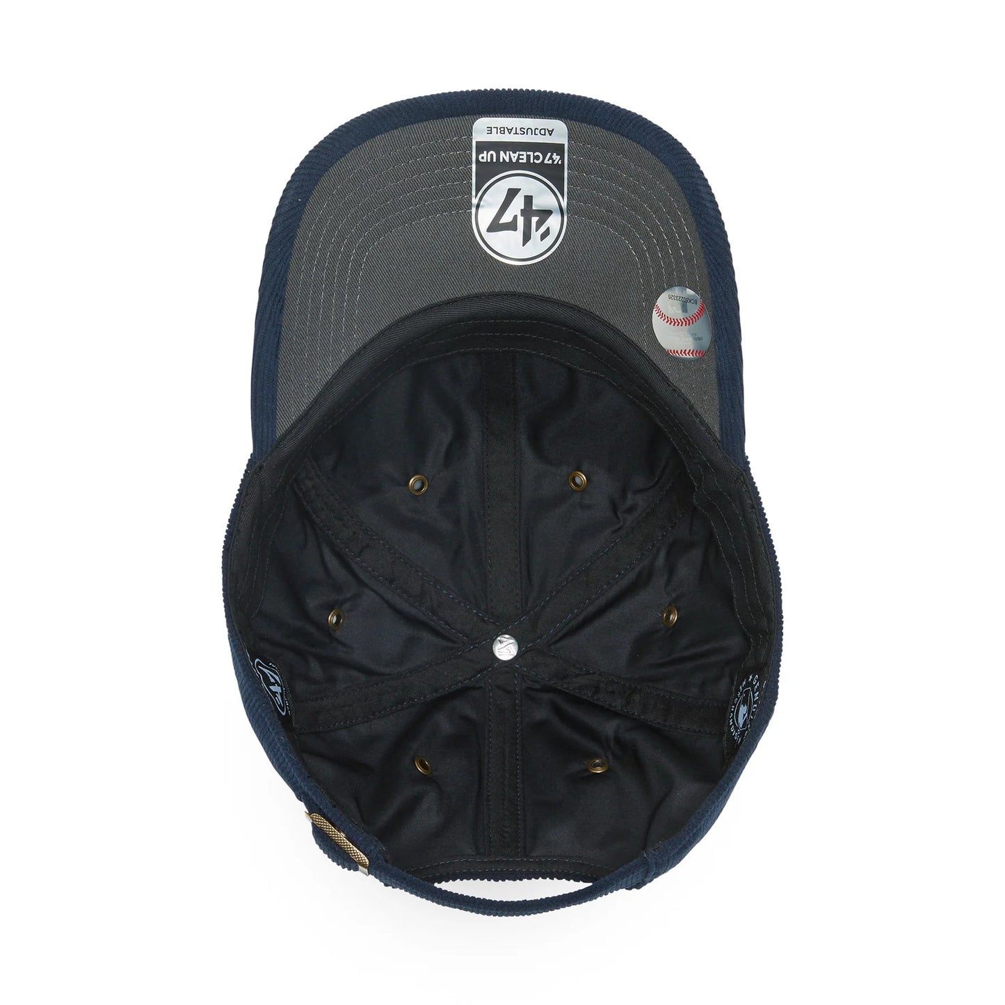 ’47 BRAND New York Yankees - CLEAN UP Thin Cord NAVY 【14858296 47A B-TCDCU17IWS-NY】